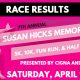 7th Annual Susan Hicks Memorial Event Race Results
